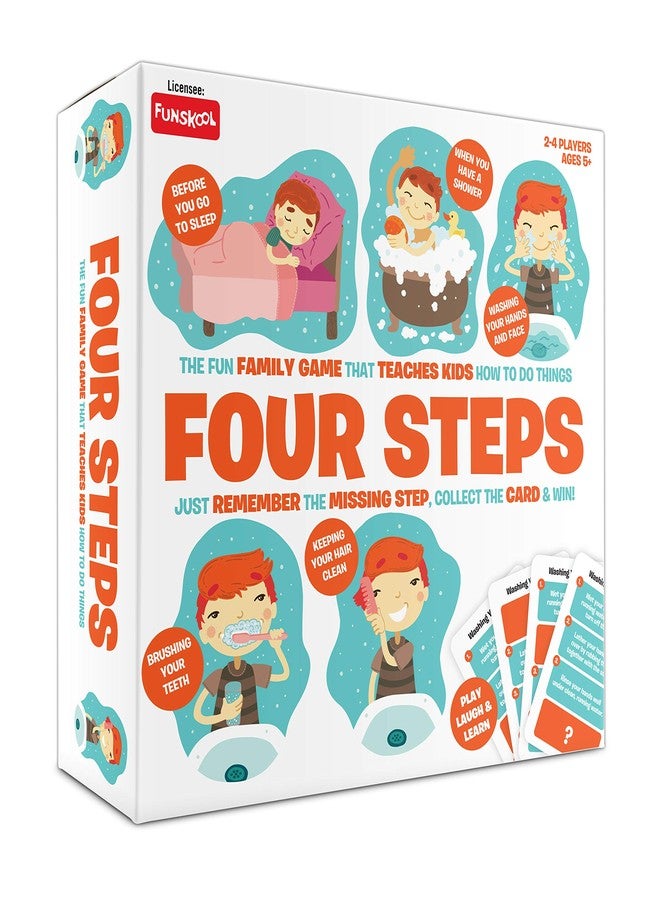 Funskool Four Steps-A Simple Game for Daily Routine|Multicolor, Family, Kid - Image 1